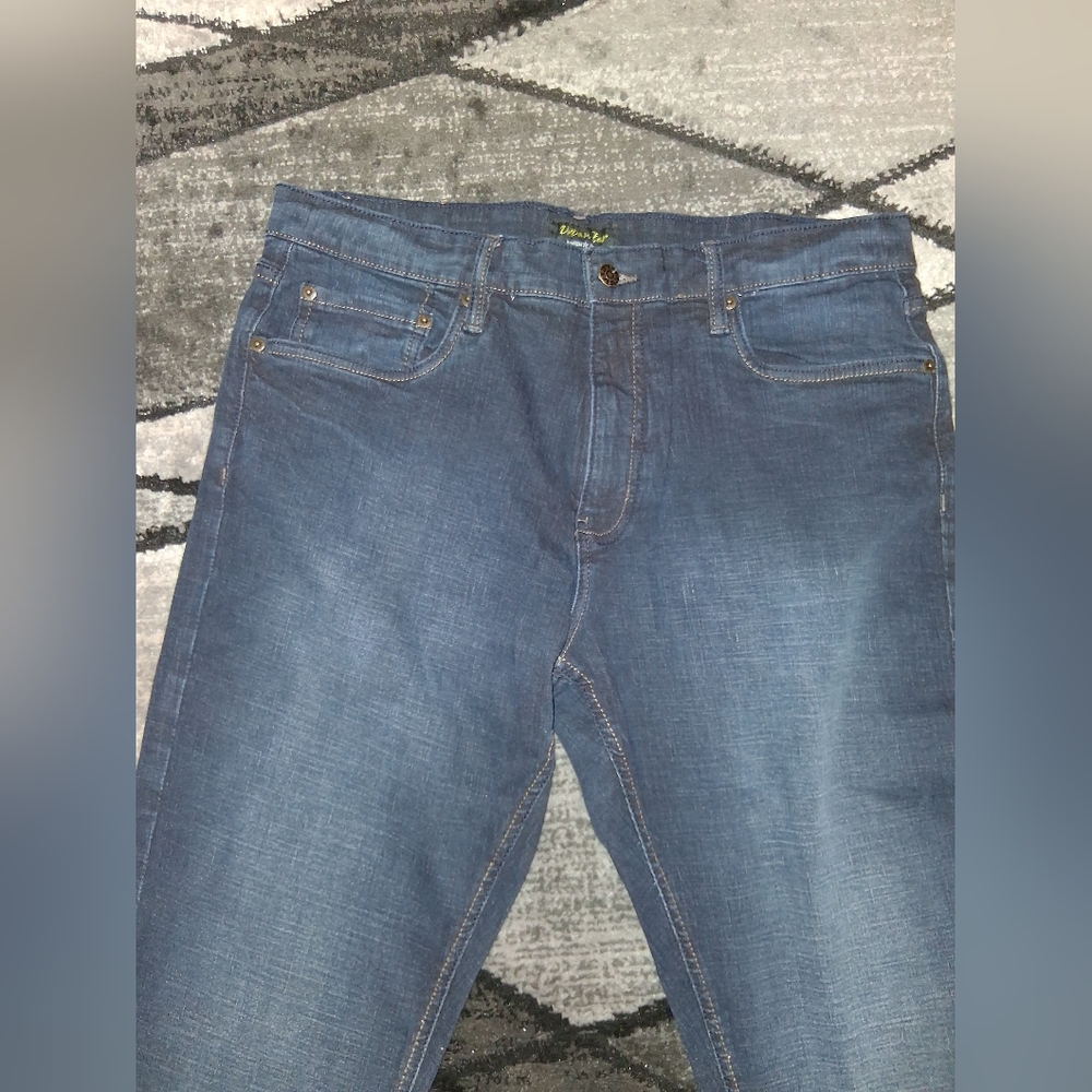 NWT Urban Star Size 36 X 32 Blue Stretch Relaxed Fit Straight Leg Jeans! - Picture 6 of 13